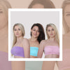 3 Pack Padded Bandeau Variety - Pastels - The Genie Bra