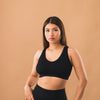 3 Pack Padded - Black - The Genie Bra