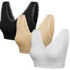 3 Pack Padded Lace Edge Variety - Classic - The Genie Bra