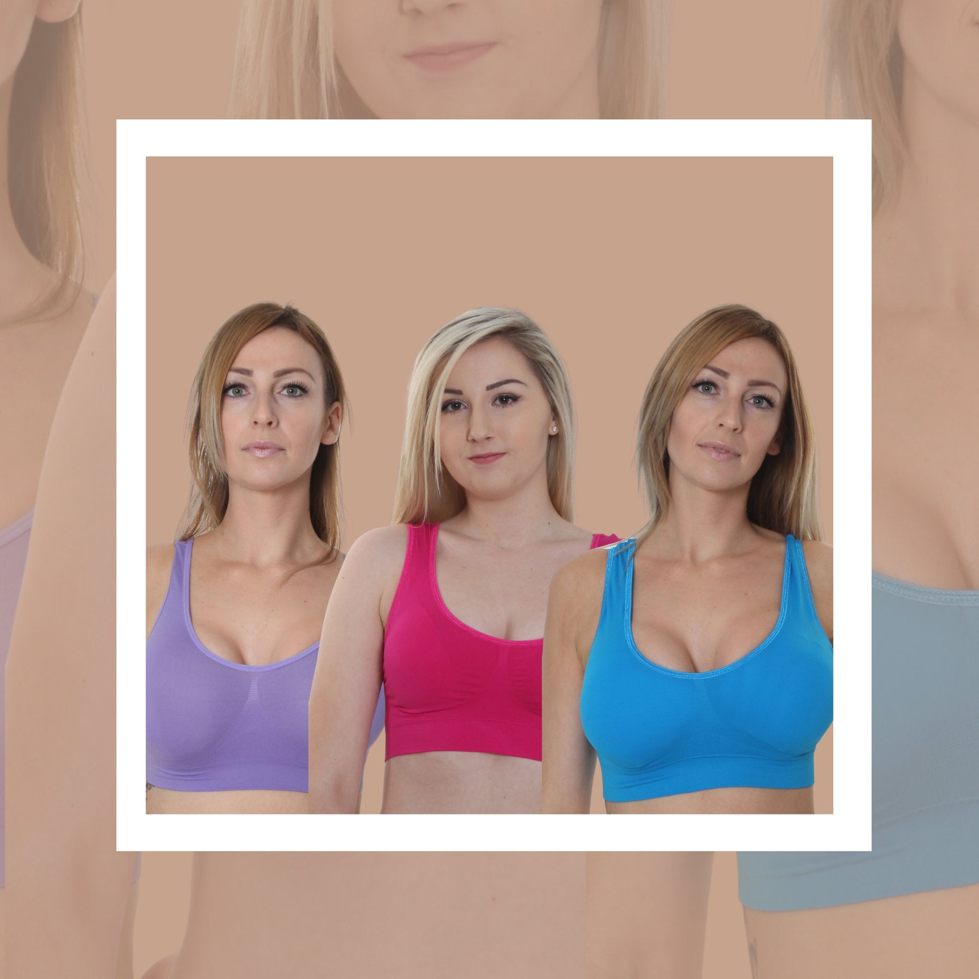 3 Pack Padded Variety - Vibrant - The Genie Bra